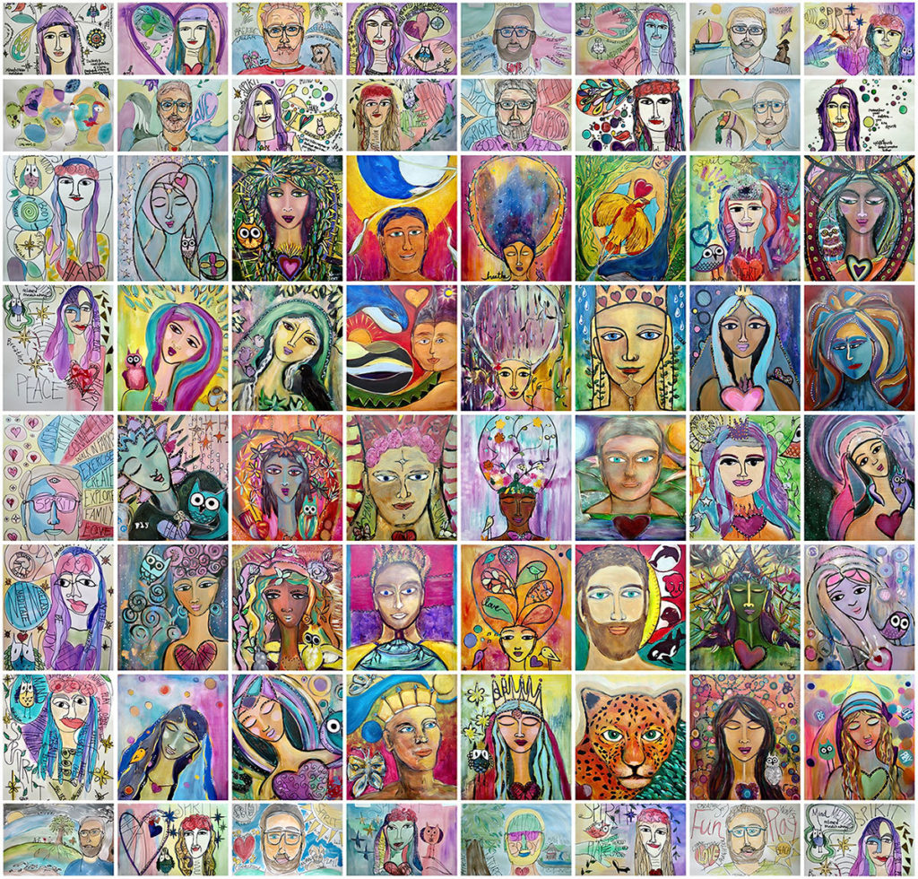 Healing The Healer Teacher Paintings Collage
