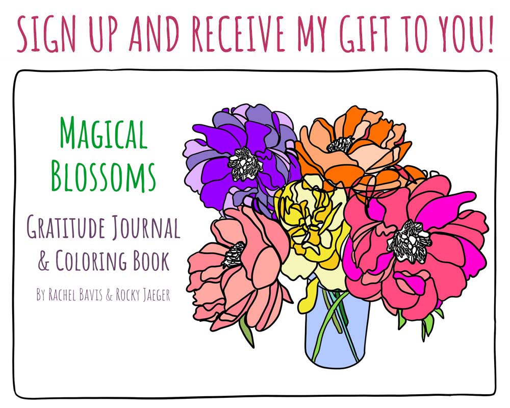 Magical Blossoms Gratitude Journal and Coloring Book FREE Gift Sign Up image 